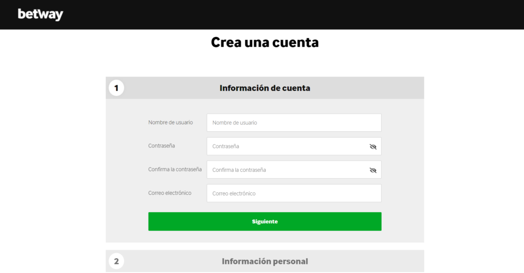 BETWAY COMO REGISTRARSE