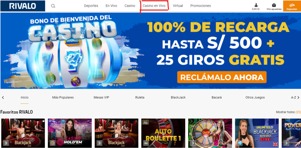 COMO JUGAR CASINO EN VIVO